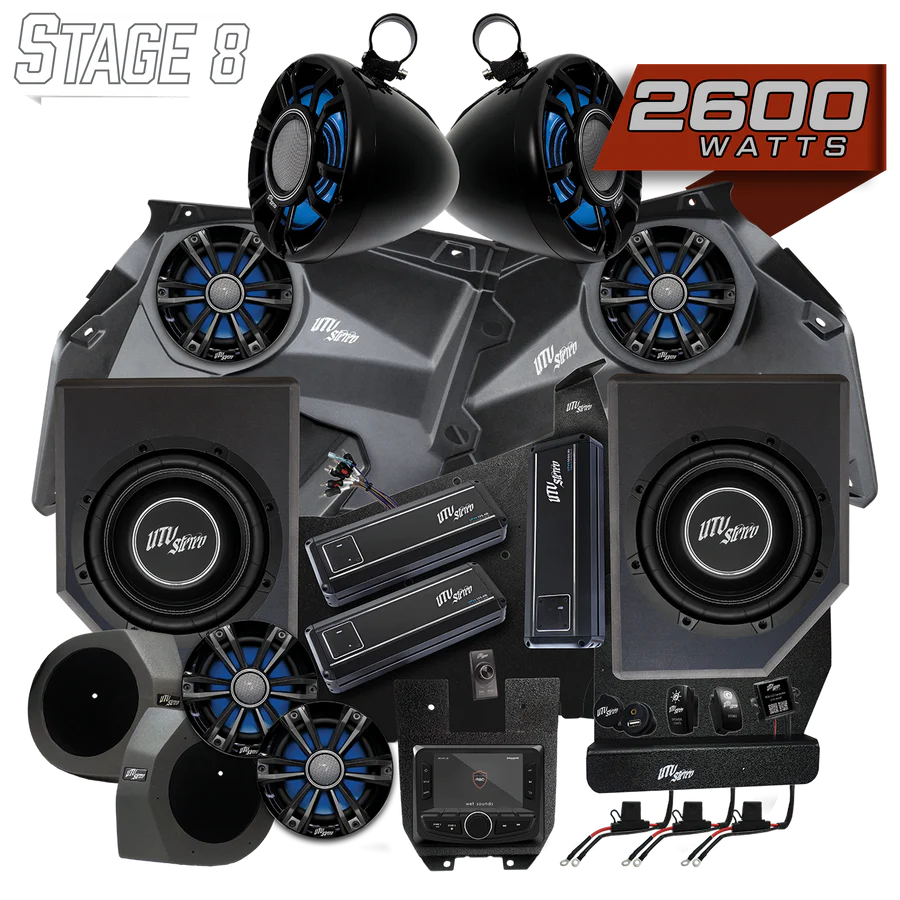 Can-Am® X3 Signature Series Stage 8 Stereo Kit | UTVS-X3-S8-S