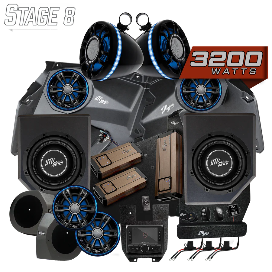 Can-Am® X3 Elite Series Stage 8 Stereo Kit | UTVS-X3-S8-E